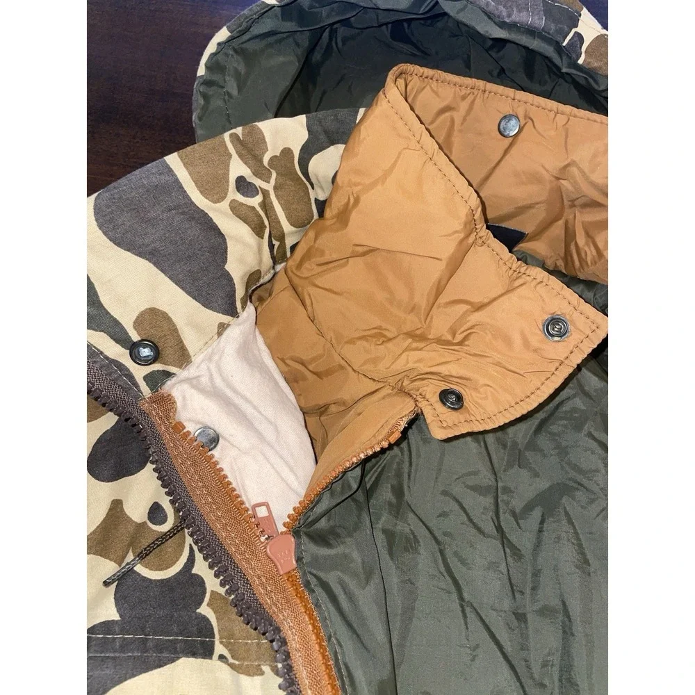 10X Hunting Jacket Coat 2-Piece Large Camo Insulated Hooded Heavy Duty - Picture 8 of 10